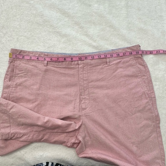 Jos. A. Bank 1905 Men’s Size 38 Oxford Pink Flat Front Shorts Contemporary Style - Picture 10 of 12